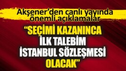 Flaş… Akşener canlı yayında açıkladı. Millet İttifakı liderleri bu akşam toplanıyor!