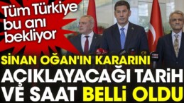 Tüm Türkiye bu anı bekliyor: Sinan Oğan’ın kararını açıklayacağı tarih ve saat belli oldu