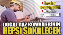 DOĞAL GAZ KOMBİLERİ SÖKÜLÜYOR