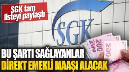 BU ŞARTI SAĞLAYANLAR ARTIK EMEKLİ