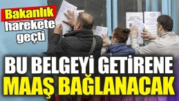 BAKANLIK EMEKLİ İÇİN HAREKETE GEÇTİ