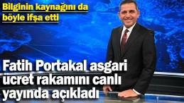 FATİH PORTAKAL CANLI YAYINDA İLAN ETTİ