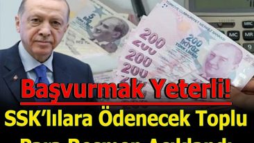 BAŞVURMAK YETERLİ TOPLU ÖDENEK