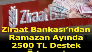 ZİRAAT BANKASINDAN RAMAZAN YARDIMI