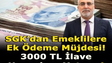 SGKDAN EMEKLİLERE EK ÖDEME