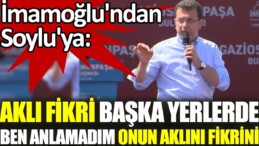 İmamoğlu’ndan Soylu’ya: Aklı fikri başka yerlerde