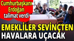 EMEKLİLER SEVİNÇTEN HAVAYA UÇAÇAK