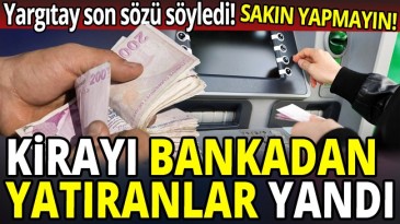 YARGITAY SON SÖZÜ SÖYLEDİ