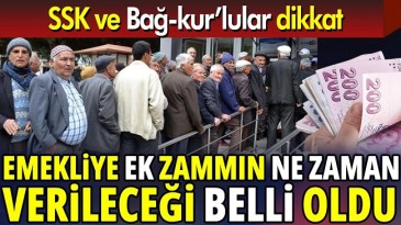 EK ZAM ÖDEME GÜNÜ BELLİ OLDU