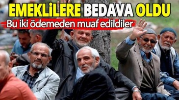 MİLYONLARCA EMEKLİYE BEDAVA OLDU