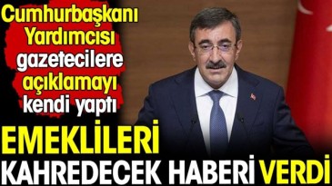 CEVDET YILMAZDAN EMEKLİ AÇIKLAMASI