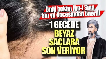 1 GECEDE BEYAZ SAÇLARA SON