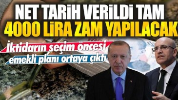4.000 BİN TL ZAM İÇİN NET TARİH
