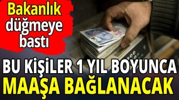 1 YIL BOYUNCA MAAŞ