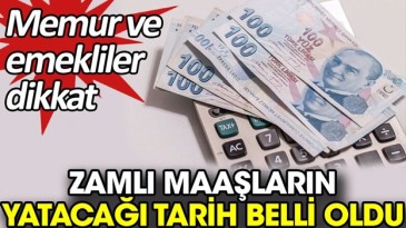 ZAMLI MAAŞLARIN YATACAGI TARIH