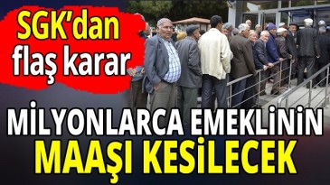 SGK’DAN FLAŞ KARAR