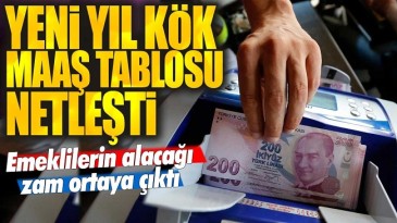 KÖK MAAŞLAR BELLİ OLDU