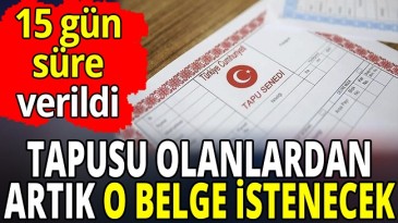 TAPUSU OLAN HERKES İÇİN
