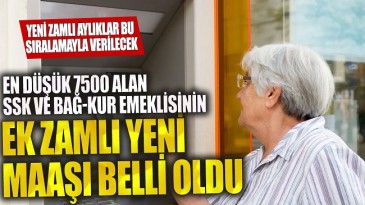 EMEKLİ ZAMLARI NETLEŞTİ