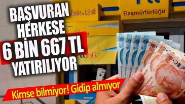 KİMSE BİLMİYOR GİDİP ALMIYOR