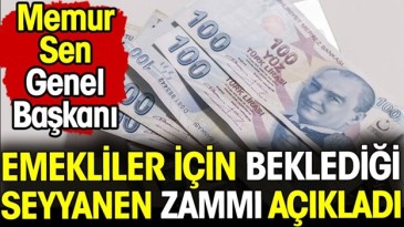 MEMUR SEN GENEL BAŞKANI AÇIKLADI