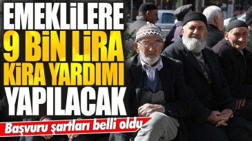 9 BİN TL KİRA YARDIMI