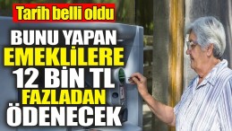 TARİH BELLİ OLDU EMEKLİ 12 BİN TL