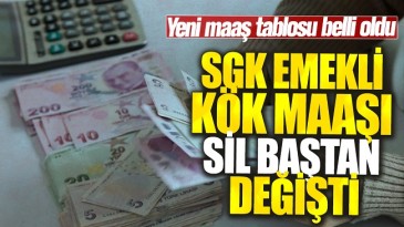 KÖK MAAŞ’LARDA BÜYÜK DEGİŞİKLİK