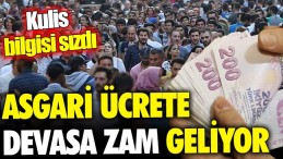 ASGARİ ÜCRETLİYE BÜYÜK ZAM AÇIKLANDI