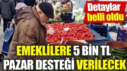 EMEKLİLERE 5 BİN TL PAZAR DESTEĞİ