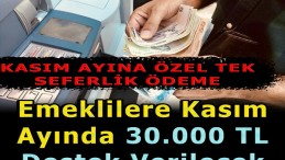 KASIM AYINA ÖZEL TEK SEFERLİK 30 BİN TL