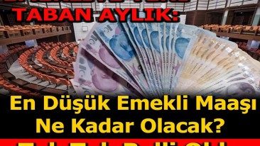 EMEKLİ’YE YENİ TABAN AYLIK