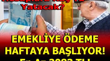 EMEKLİYE EK ÖDEME 2083 TL