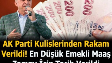 EN DÜŞÜK EMEKLİ MAAŞI İÇİN TARİH VE RAKAM VERİLDİ