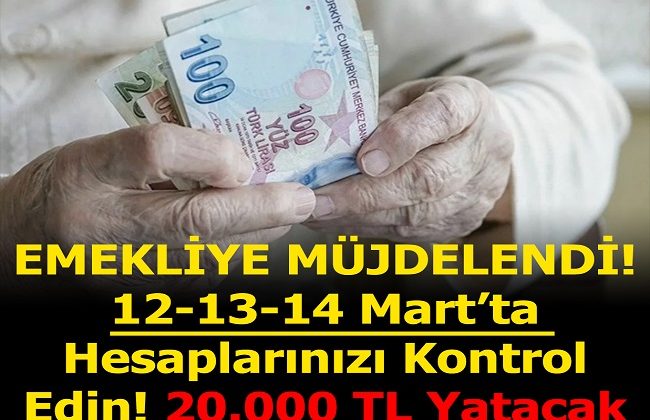 EMEKLİ’YE MÜJDELENDİ