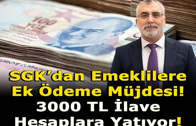 SGKDAN EMEKLİLERE EK ÖDEME