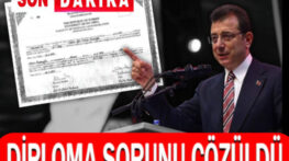 Diploma Sorunu Çözüldü
