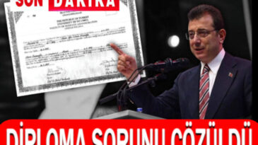 Diploma Sorunu Çözüldü