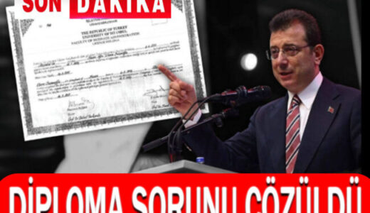 Diploma Sorunu Çözüldü
