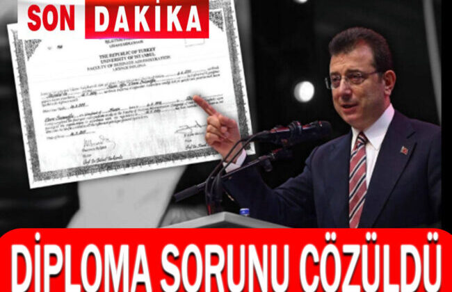 Diploma Sorunu Çözüldü
